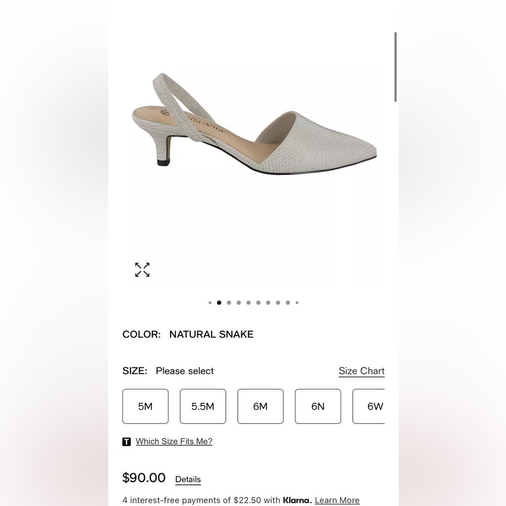 NWT Bella Vita VITA Sarah II Slingback Pumps - Picture 6 of 8